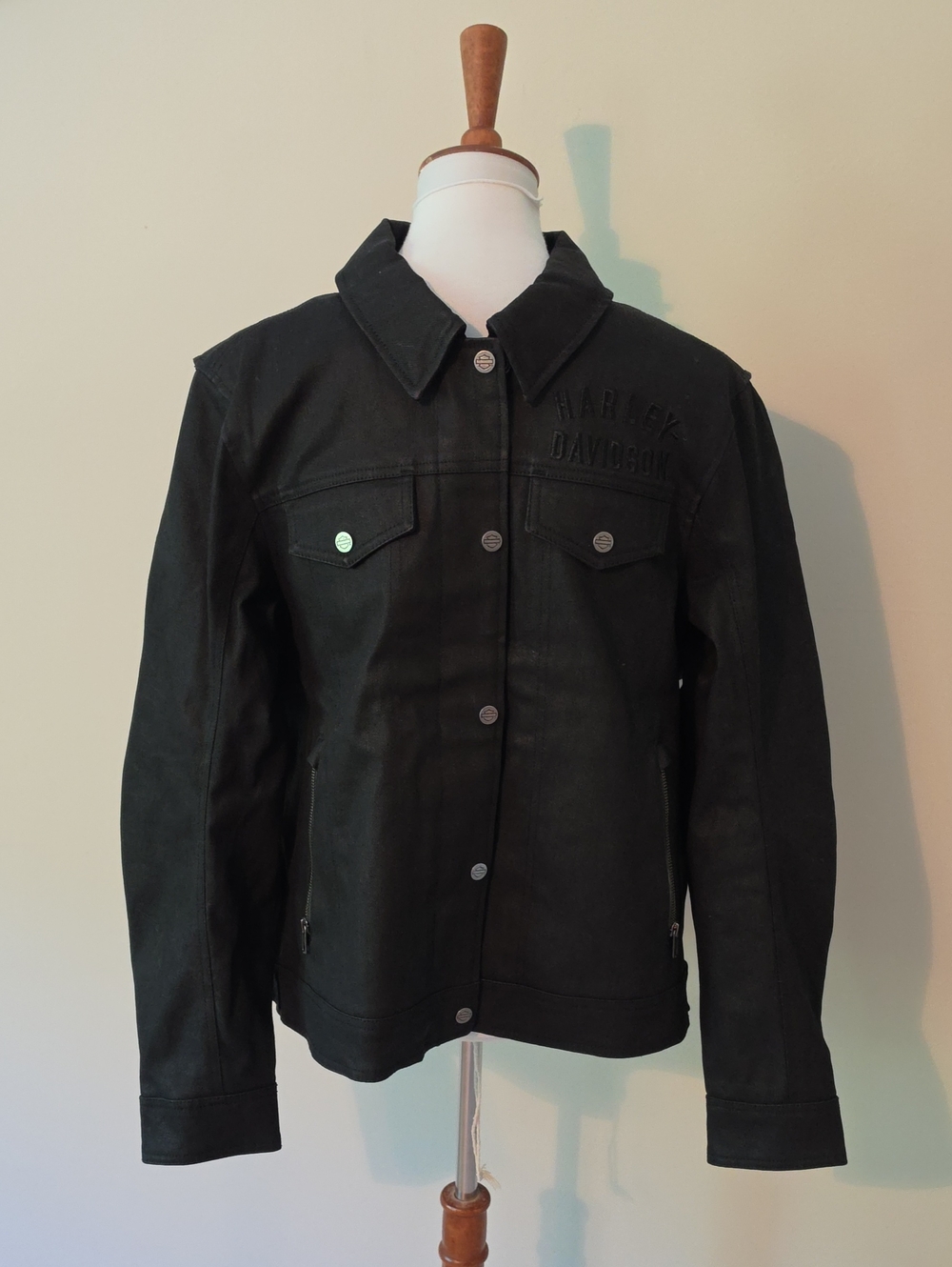 Harley  Davidson Amalgam Modulat System Trucker Riding Jacket Brand New Black